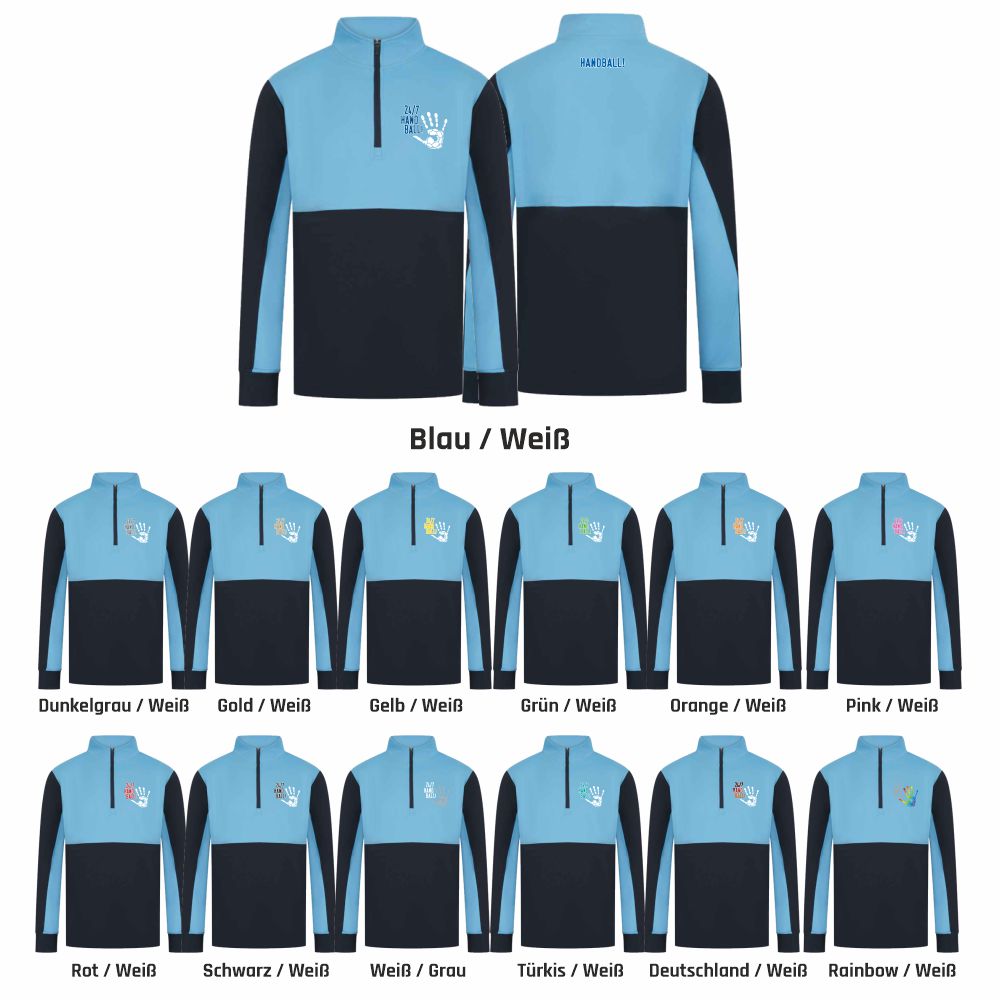 HandballCollection14ZipTrainingsjackeLV874Navy-Sky-XXS