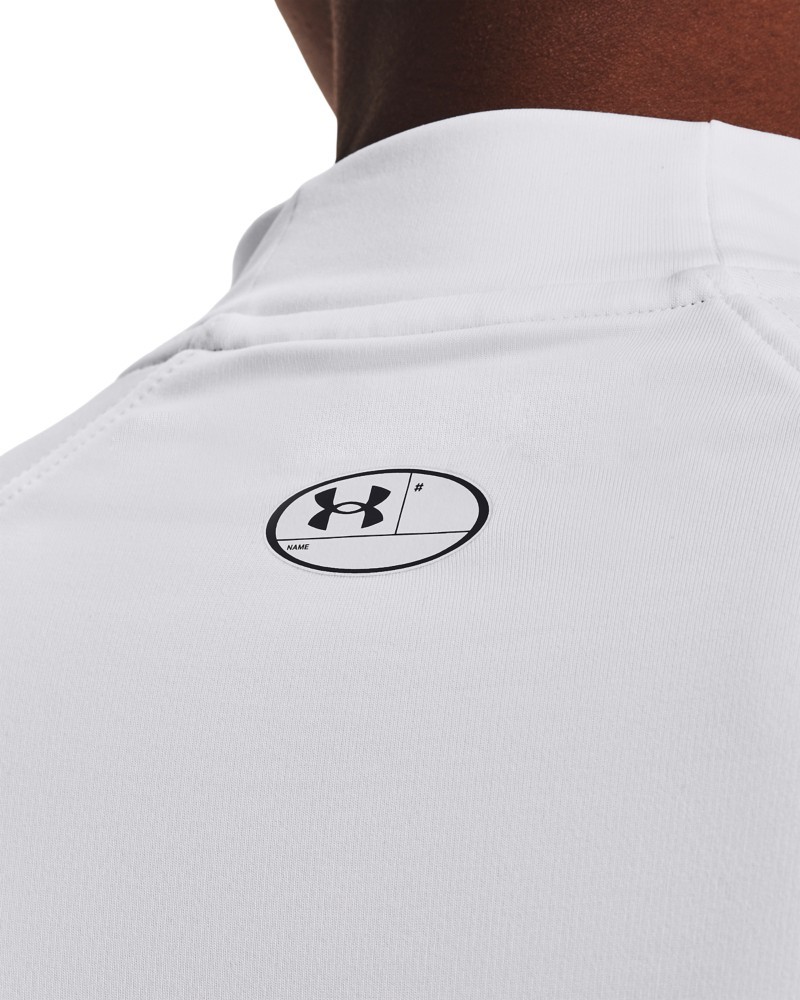 UnderArmourDamenLongsleeveHeatGearAuthenticsOberteilmitStehkragenWhite-XS