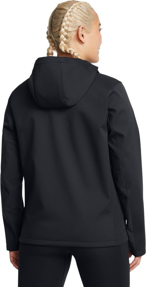 UnderArmourDamenSoftshelljackeShieldHoodedJacket1371595Black002-XXS