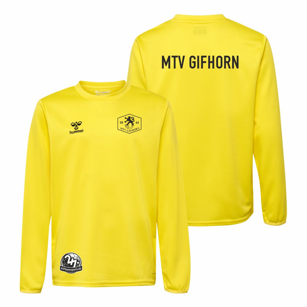 MTVGifhornKinderHummelhmlESSENTIALPolySweatshirtKids224640BlazingYellow-104-ca4Jahre