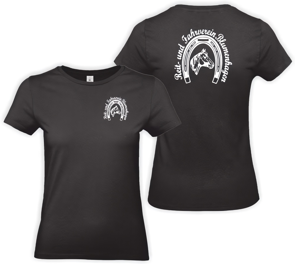 Reit-FahrvereinBlumenhagenDamenT-ShirtLady02042Schwarz-XXL