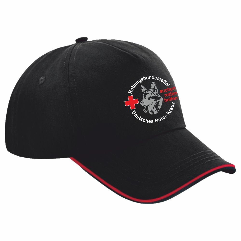 DeutschesRotesKreuzPeineDRKHundestaffelPeineBasecap92869HPSchwarzRot