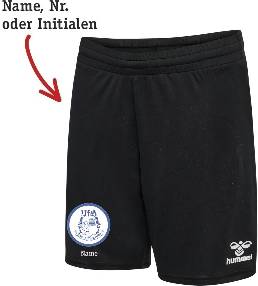 VfBBadLauchstdtHummelhmlESSENTIALPolyShortsUnisexmitVereinslogo224543LBlack-XXL