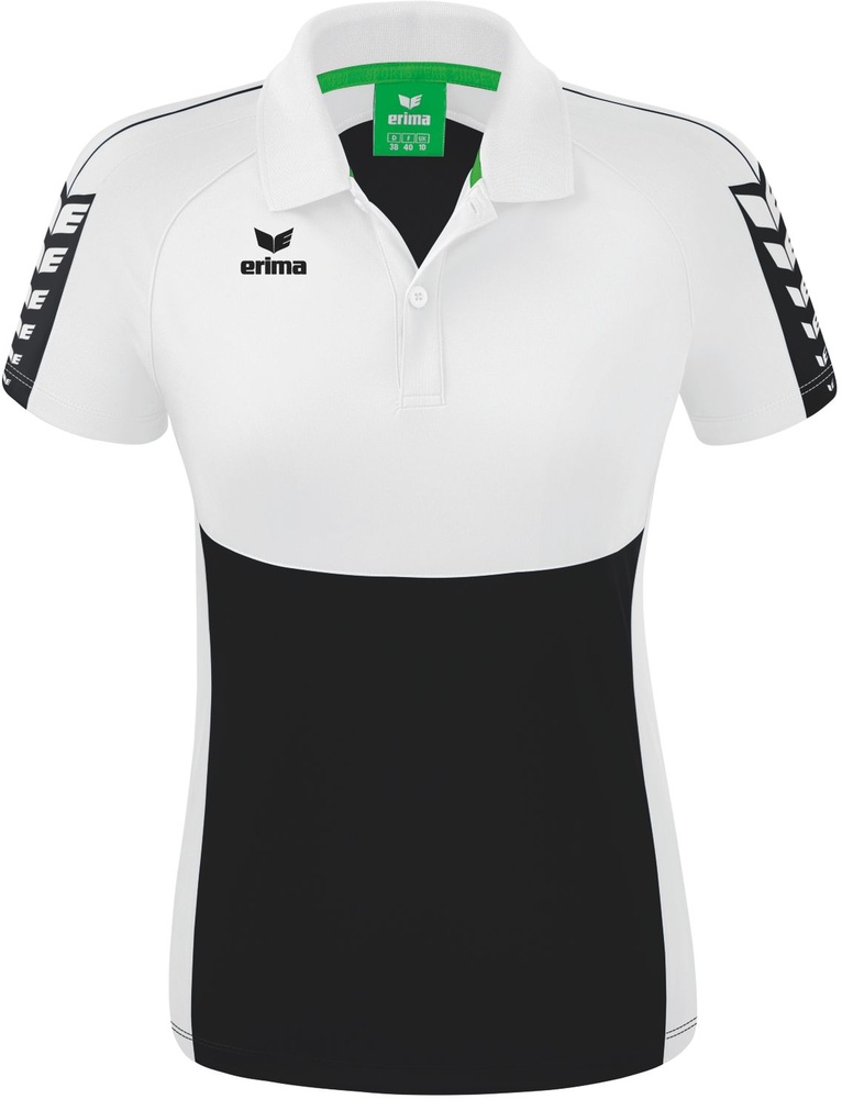 ErimaDamenPoloShirtSixWingsPoloshirt22-0008SchwarzWei-34XXS