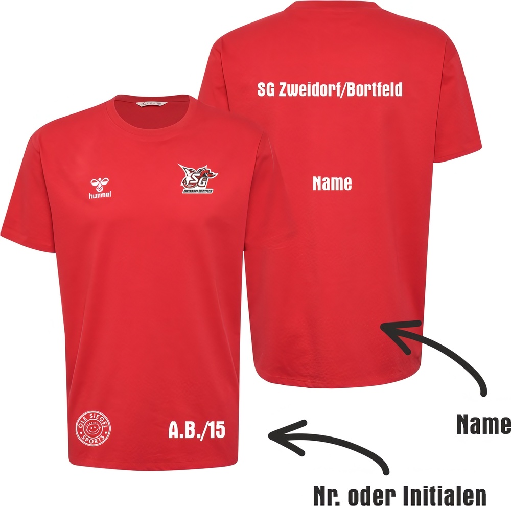 SGZweidorfBortfeldHummelhmlGO20CottonT-ShirtSSUnisex224828TrueRed-XXL