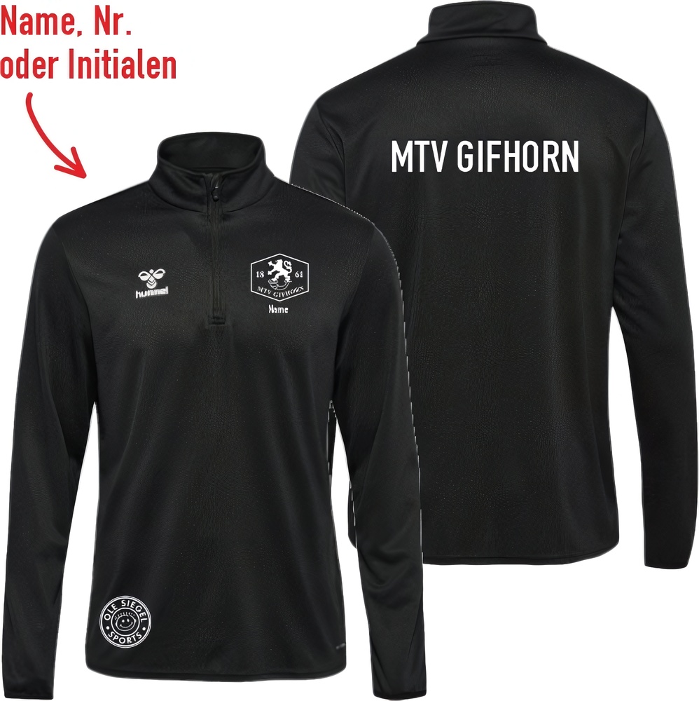 MTVGifhornHummelhmlESSENTIALPolyHalfZipSweatUnisex224545