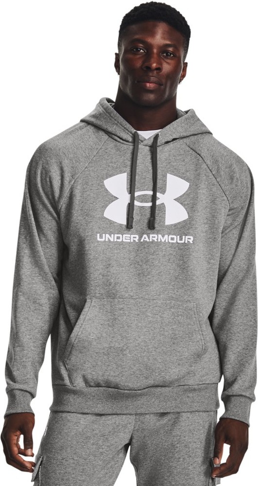 UnderArmourUARivalFleeceLogoHoodieGray-XS