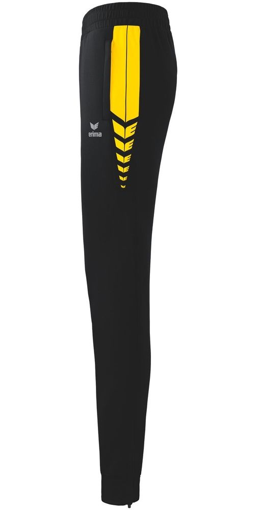 ErimaDamenJogginghoseSixWingsWorkerHose22-0004SchwarzGelb-34XXS