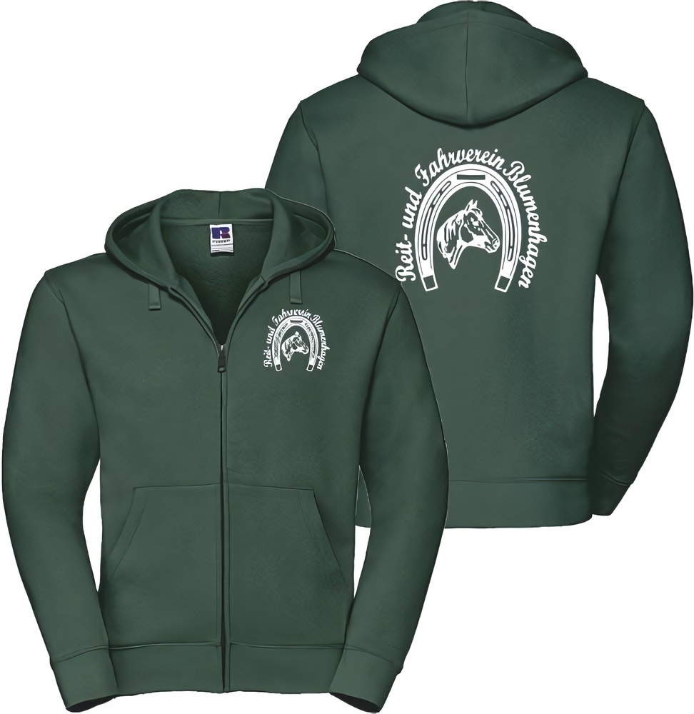 Reit-FahrvereinBlumenhagenHoodie-JackeUnisex26600BottleGreen-XXL