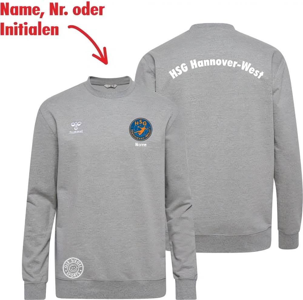 HSGHannover-WestHummelhmlGO20CottonSweatshirtUnisex224835GreyMelange-XXL
