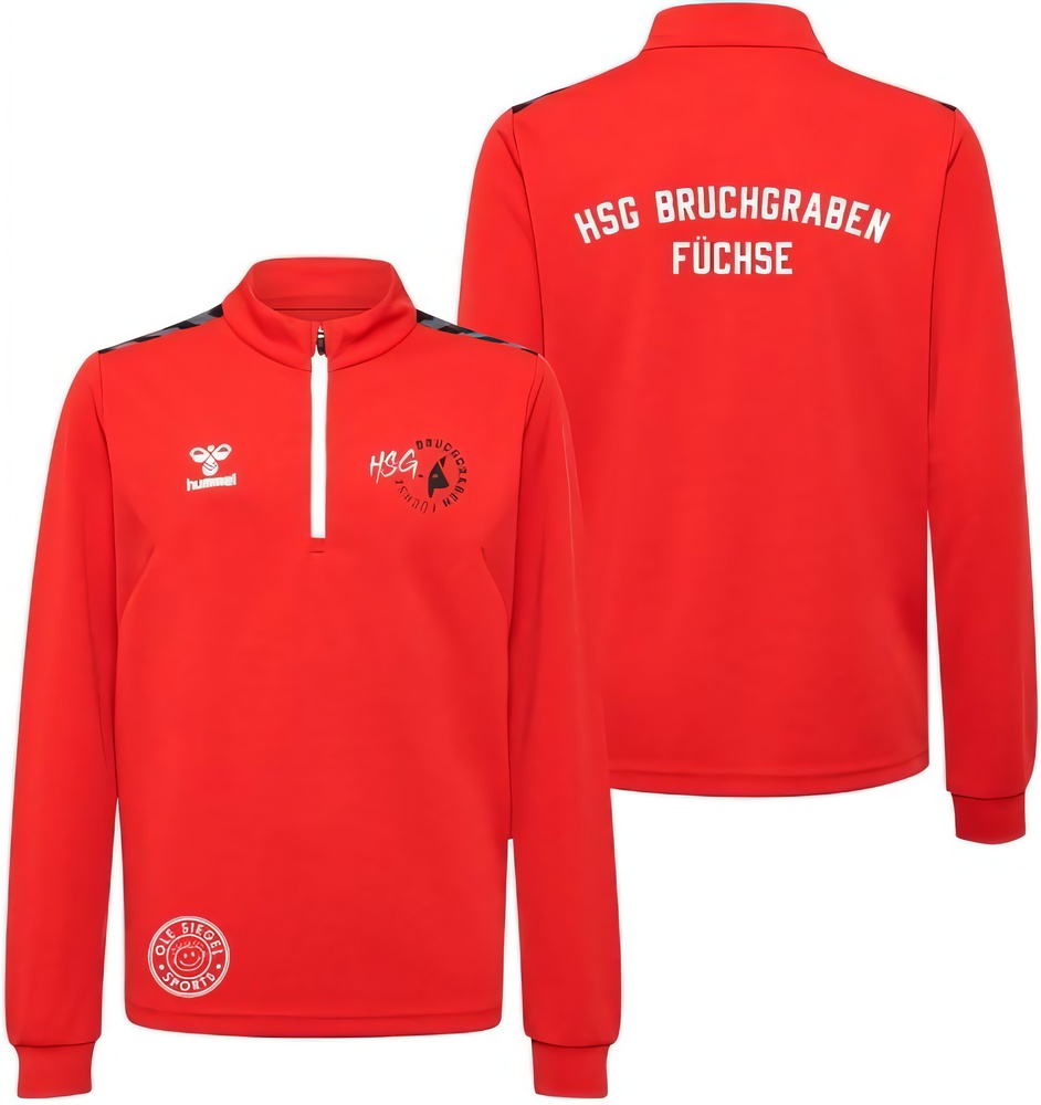 HSGBruchgrabenFchseHummelhmlAuthenticPLHalfZipSweatUnisex219973TrueRed-XXL
