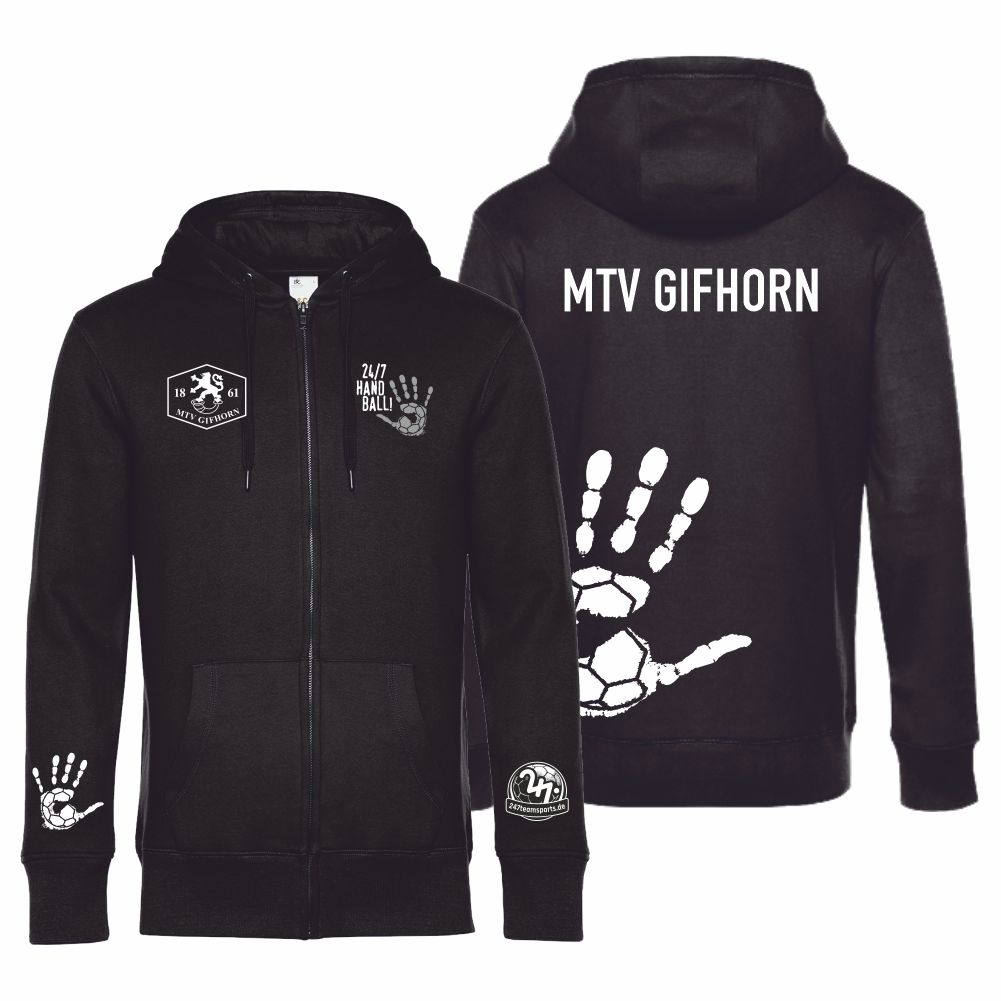 MTVGifhornBasicHoodie-JackeUnisex24642BlackWei-S