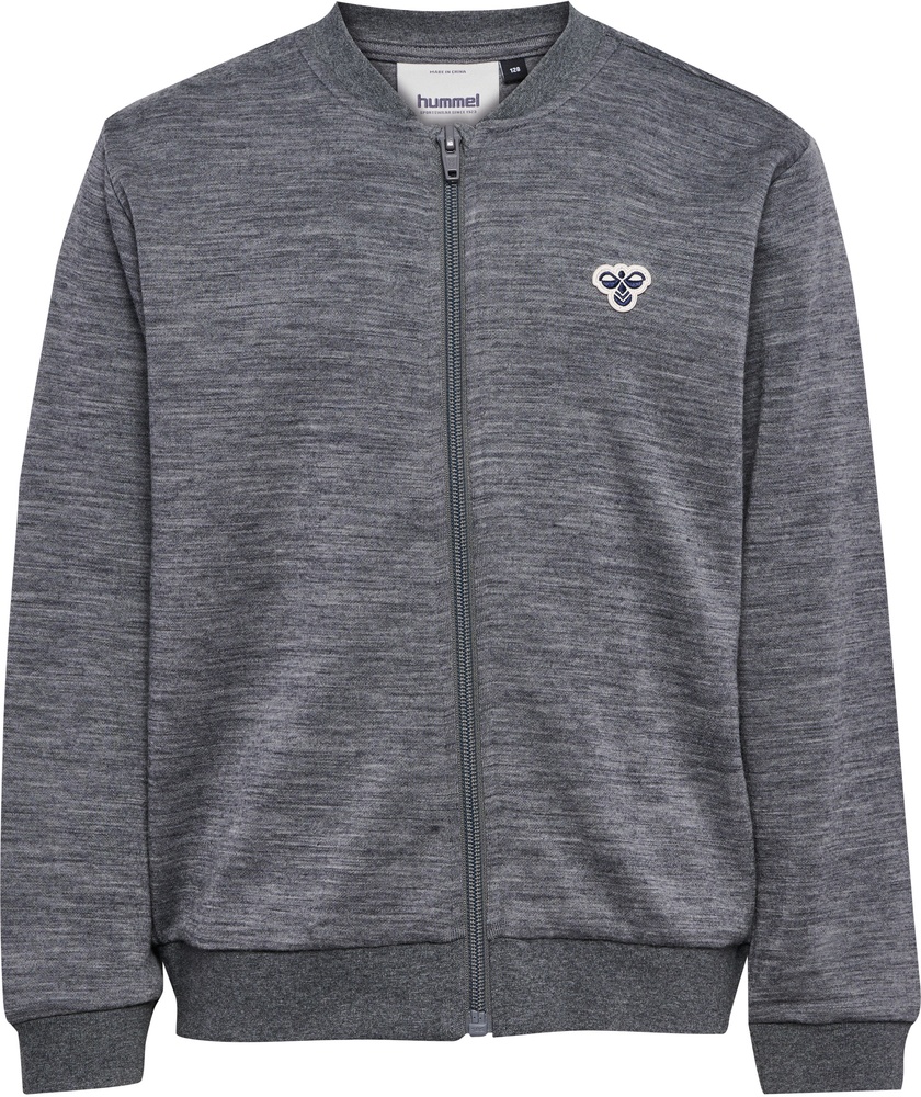 HummelKinderT-ShirtWoolZipJacketBee229415DarkGreyMelange-104-ca4Jahre