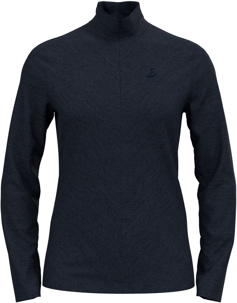 OdloDamenMidlayer12ZipRoy542331DarkSapphire-Black-Stripes-L