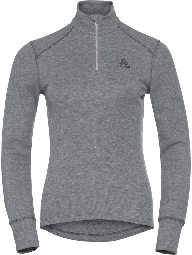 OdloDamenBlTopTurtleNeckLong-SleeveHalfZipActiveW159081OdloSteelGreyMelange-L