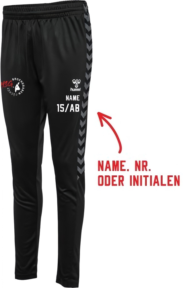 HSGBruchgrabenFchseDamenHummelhmlAuthenticPLTrainingPantLadymitVereinslogo219987L