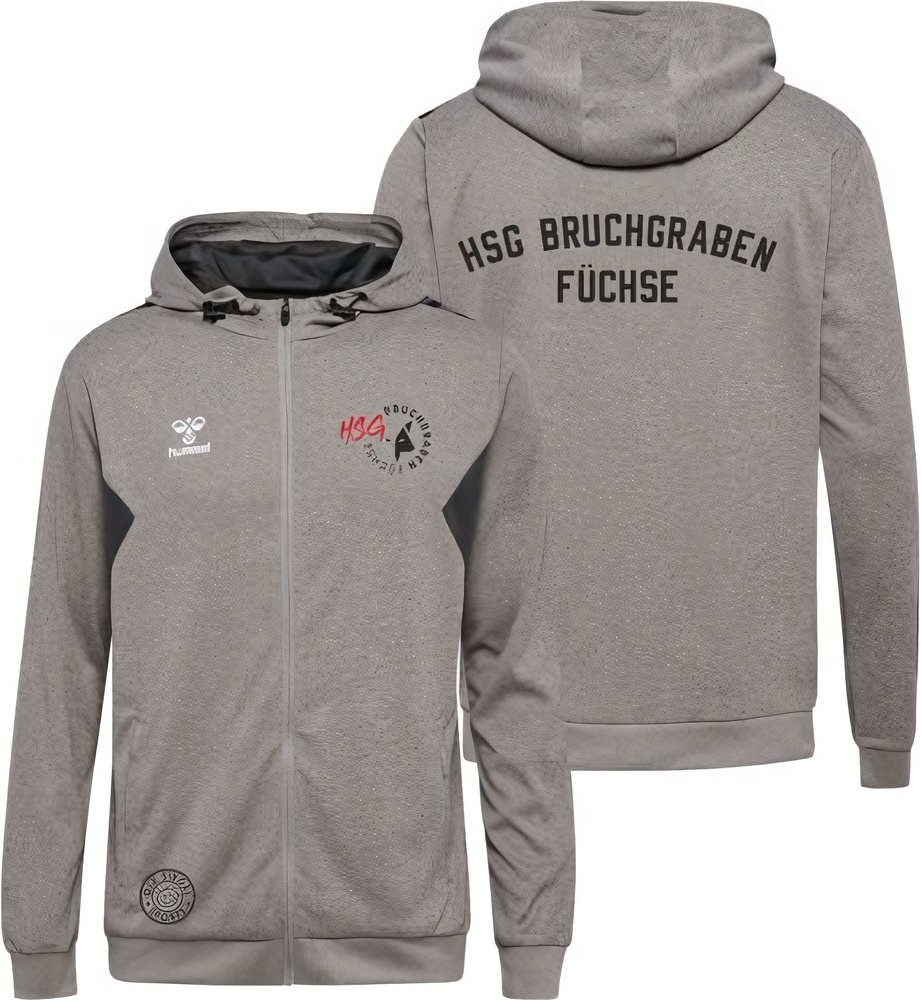 HSGBruchgrabenFchseHummelhmlAuthenticPLZipHoodieUnisex219979GreyMelange-XXL
