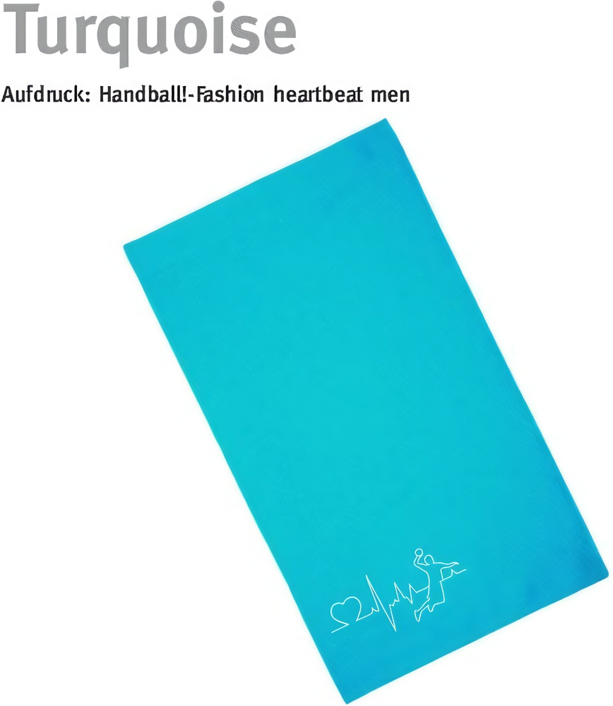 HandballFashionHandtuchHeartbeatMenT1-7070x140cmTurquoise