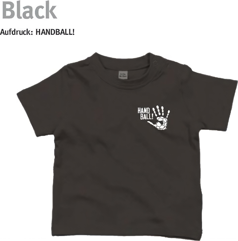 HandballCollectionBabyKinderT-ShirtBZ02Black-12-18Monate