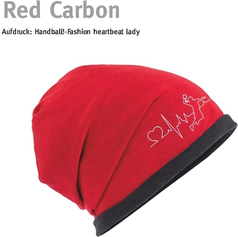 HandballFashionBeanieHeartbeatLadyMB7131Red-Carbon