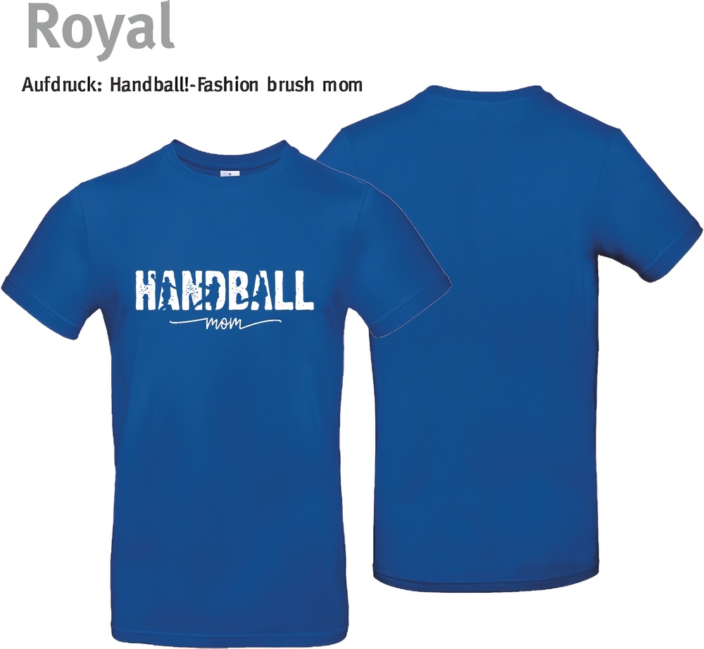 HandballFashionT-ShirtBrushMomTU03TRoyalBlue-XS