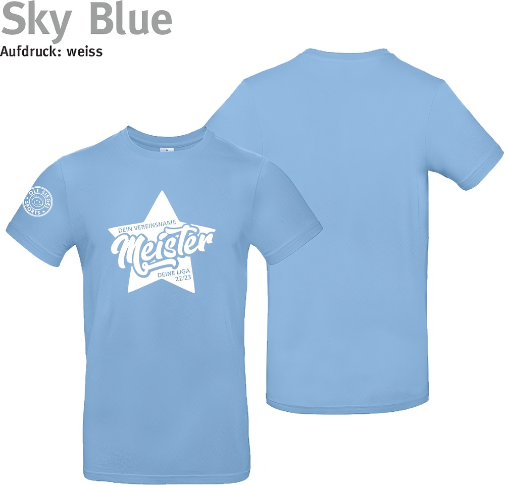 247CollectionT-ShirtMeistershirtSternTU03TSkyBlue-XS