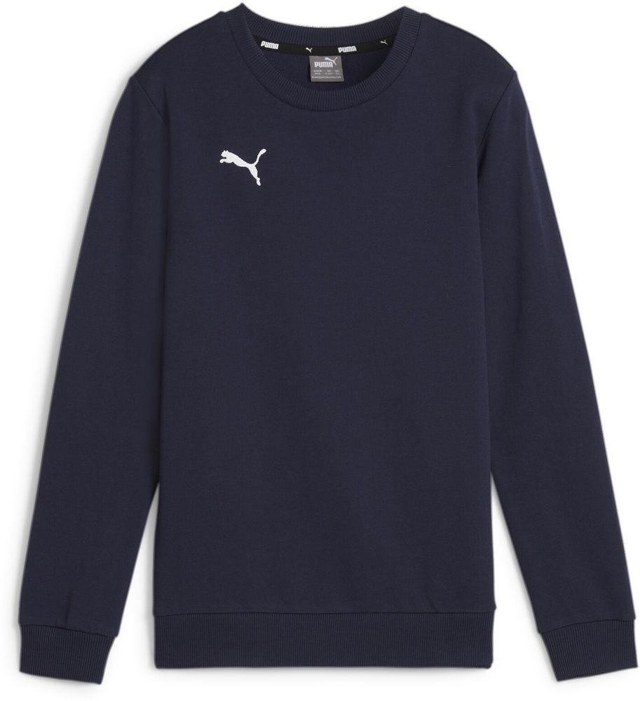 PumaKinderCrewSweatshirtTeamGoalCasuaLongsleeveCrewNeckSweatJr658593PumaNavy-PumaWhite-164