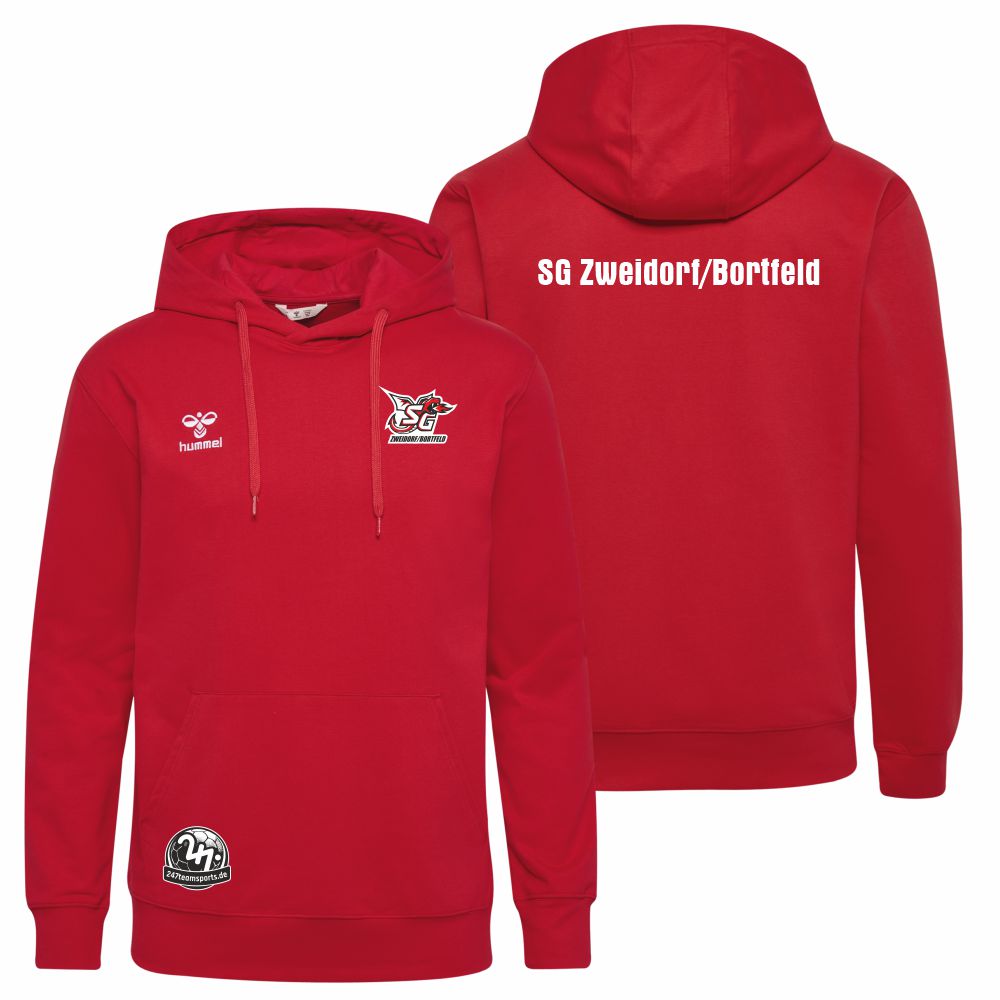 SGZweidorfBortfeldKinderHummelhmlGO20CottonHoodieKids224834TrueRed-140-ca10Jahre