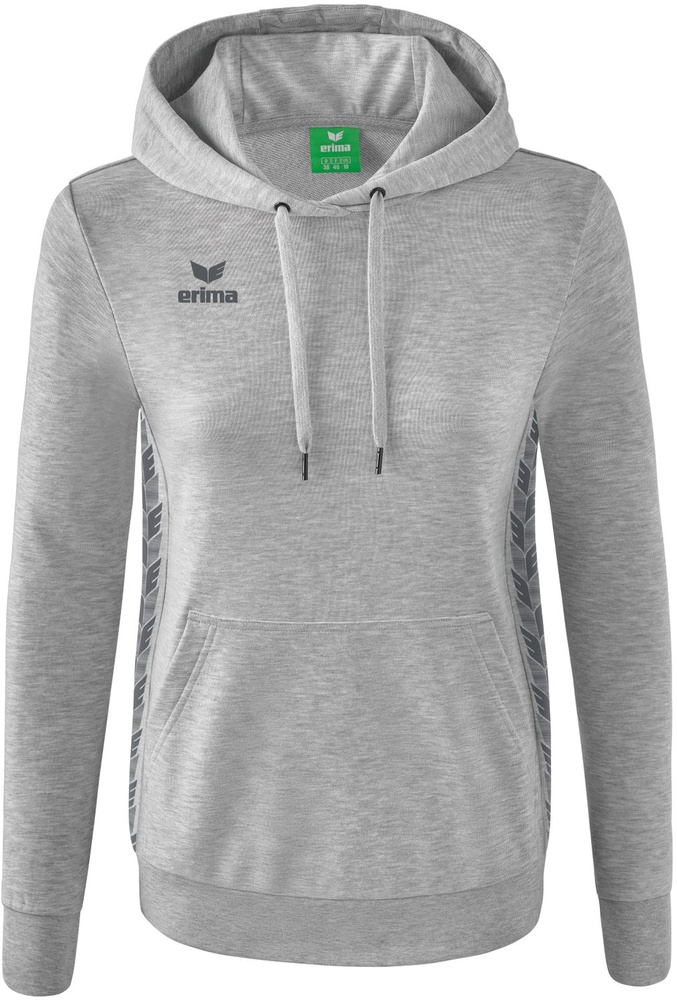 ErimaDamenSweatshirtEssentialTeamKapuzensweat22-0053HellgrauMelangeSlateGrey-34XXS
