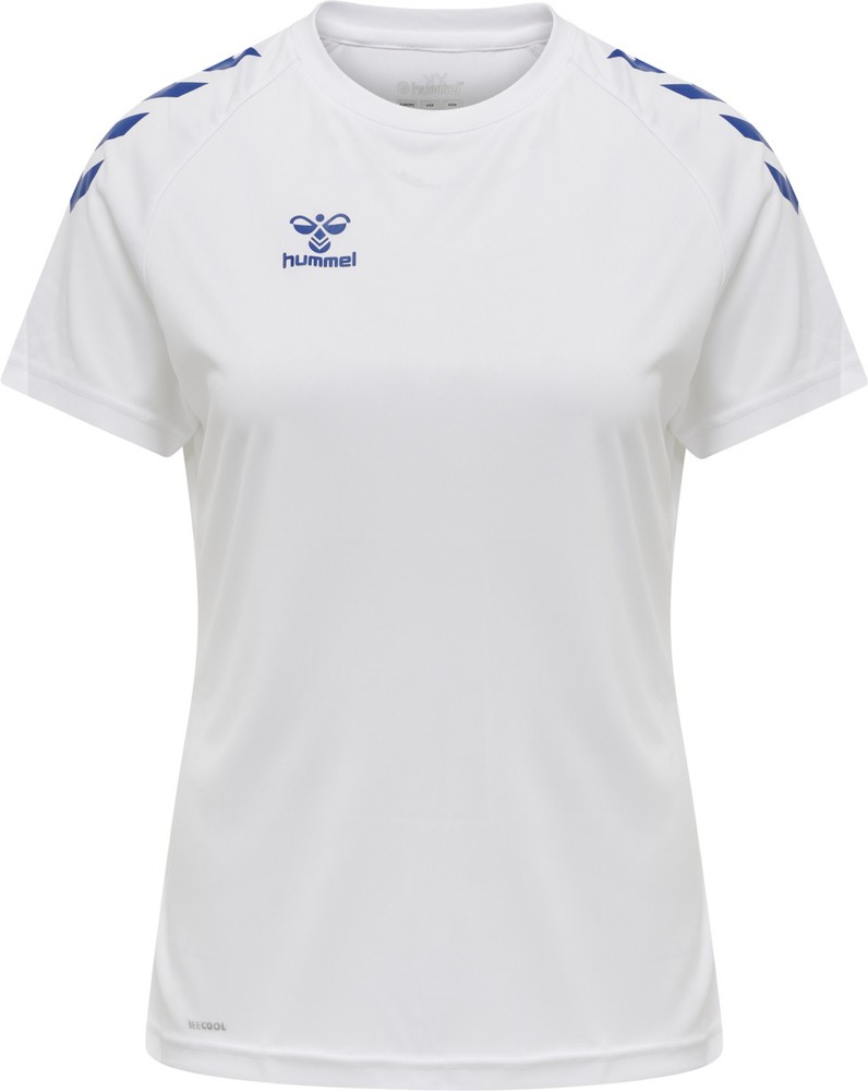 HummelDamenT-ShirtHmlcoreXkCorePolyT-ShirtSSWomanWhiteTrueBlue-XXL