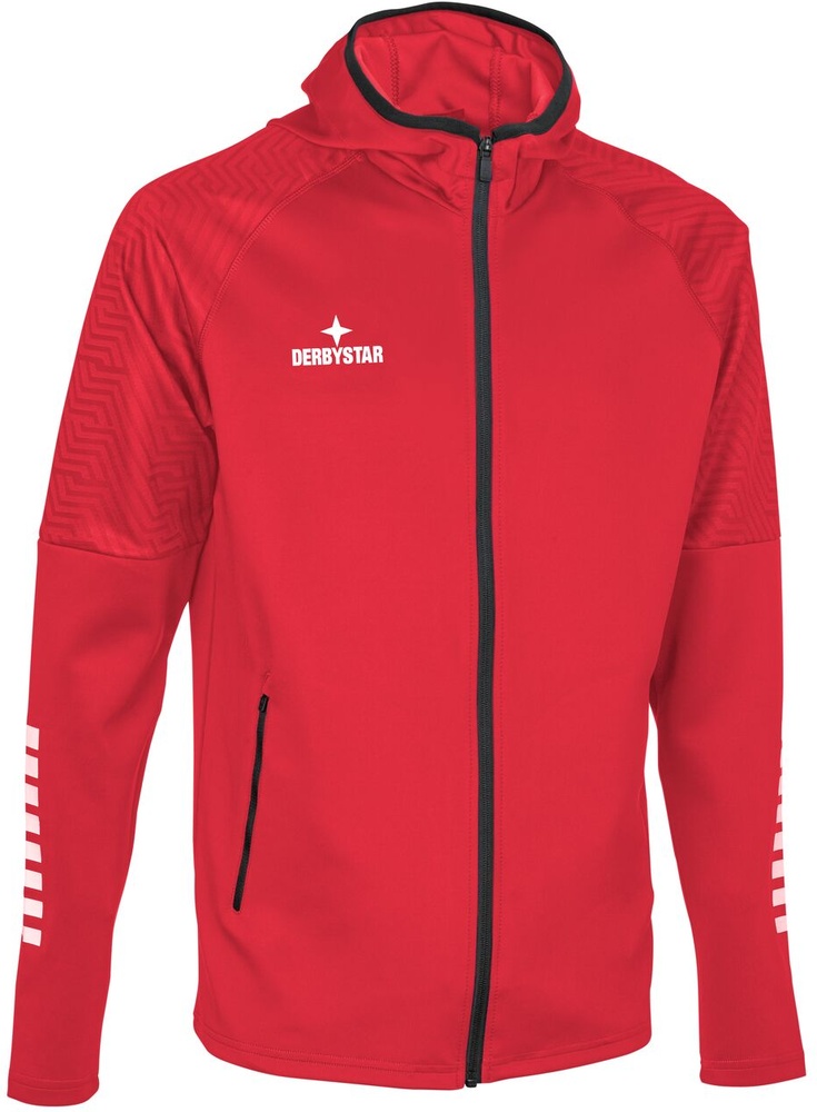 DerbystarTrainingsjackeKapuzenjackePrimoV24612042RotWeiss-S