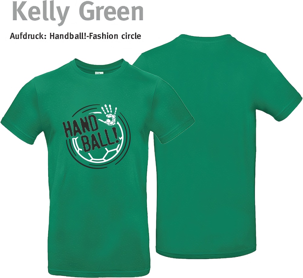 HandballFashionT-ShirtCircleTU03TKellyGreen-XS