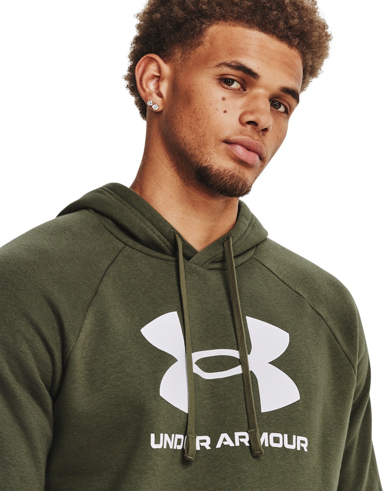 UnderArmourUARivalFleeceLogoHoodieGreen-XS