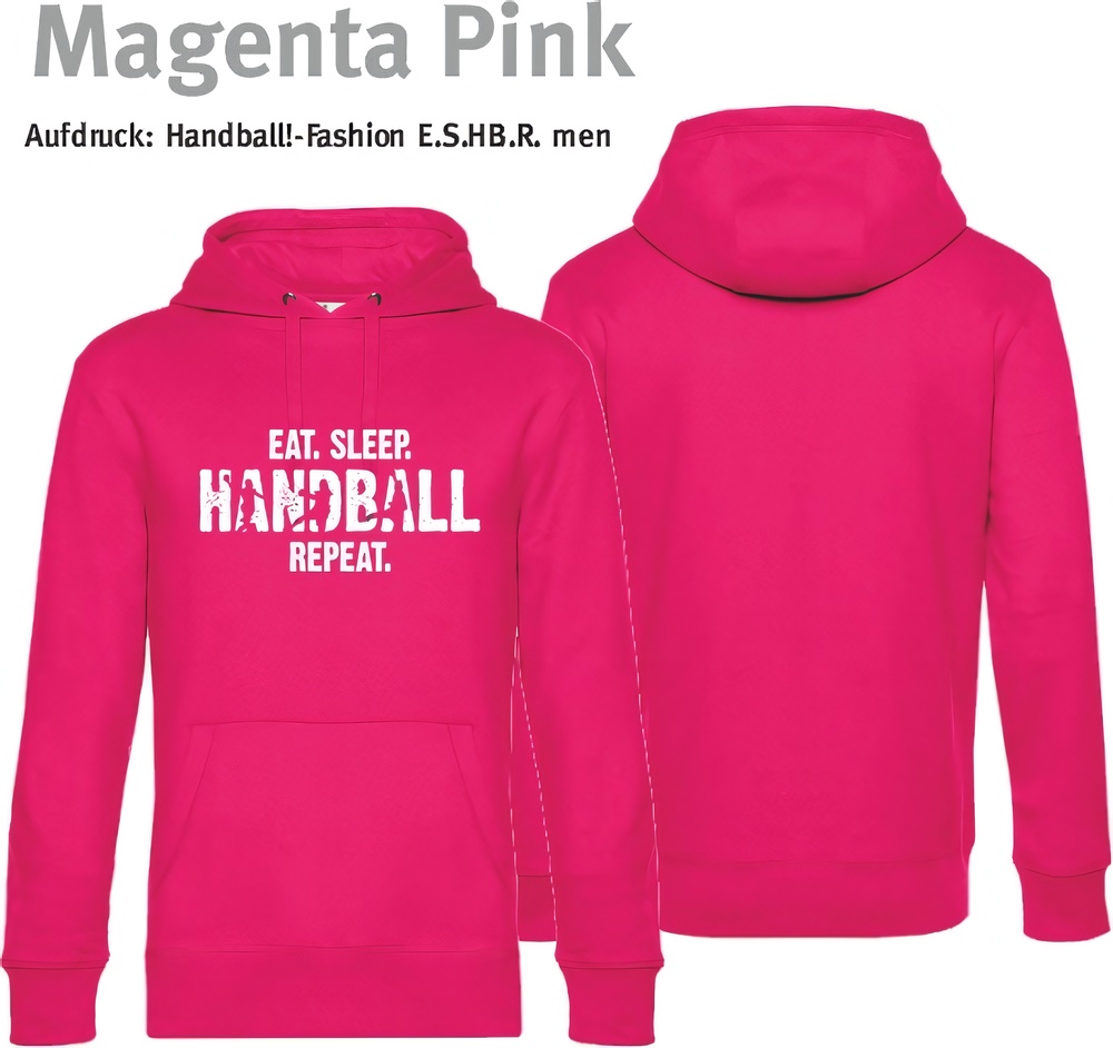 HandballFashionHoodieEatSleepHandballRepeatWU02KMagentaPink-XS