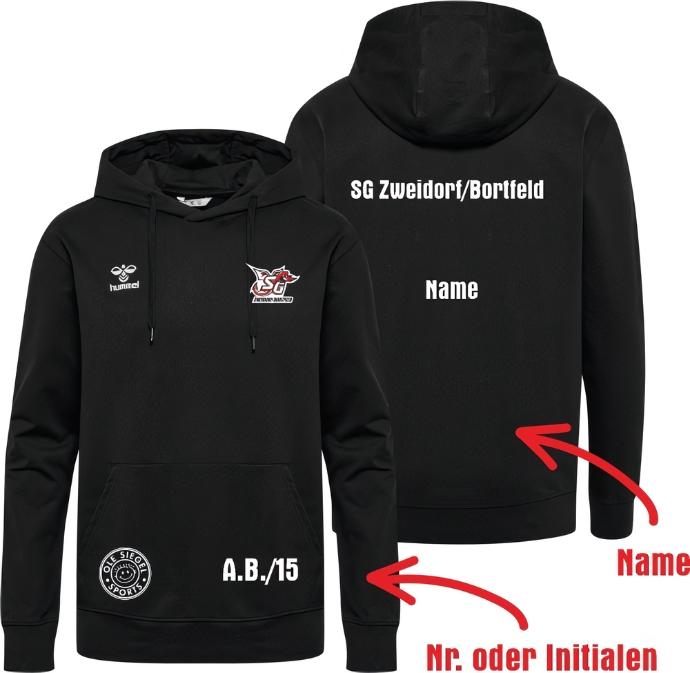 SGZweidorfBortfeldHummelhmlGO20CottonHoodieUnisex224833Black-XXL