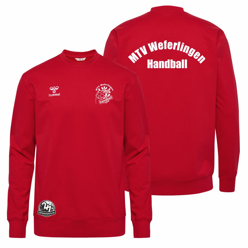 MTVWeferlingenHummelhmlGO20CottonSweatshirtUnisex224835TrueRed-3XL