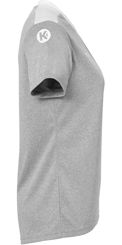 KempaDamenSportshirtEmotion27ShirtDamen2005124DarkGrauMelangeWei-XS