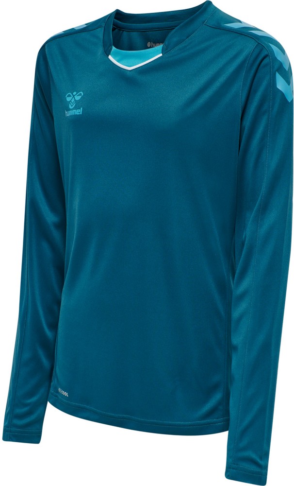 HummelKinderTrikotLangarmHmlcoreXkPolyJerseyLSKidsBlueCoral-116
