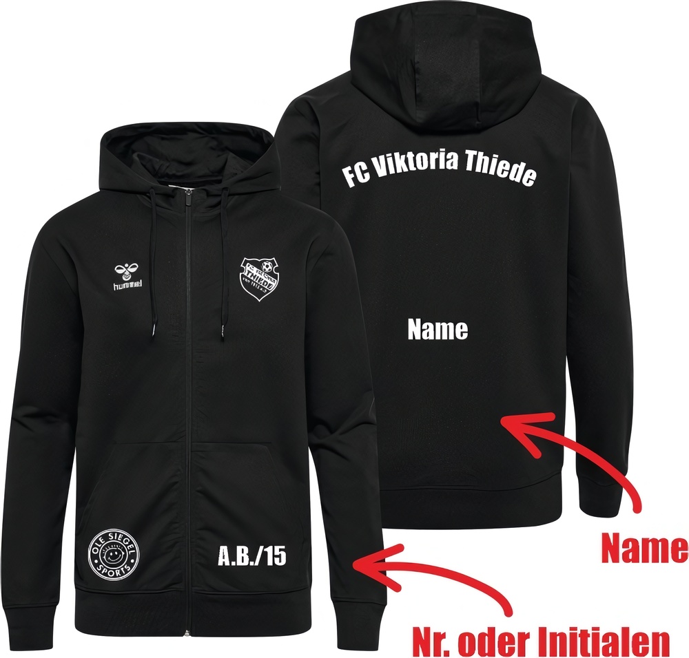 FCViktoriaThiedeHummelhmlGO20CottonZipHoodieUnisex224837Black-XXL