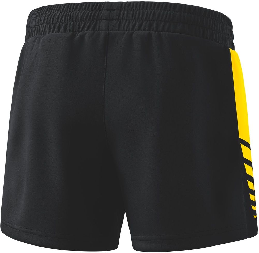 ErimaDamenSportshortsSixWingsWorkerShorts22-0015SchwarzGelb-34XXS