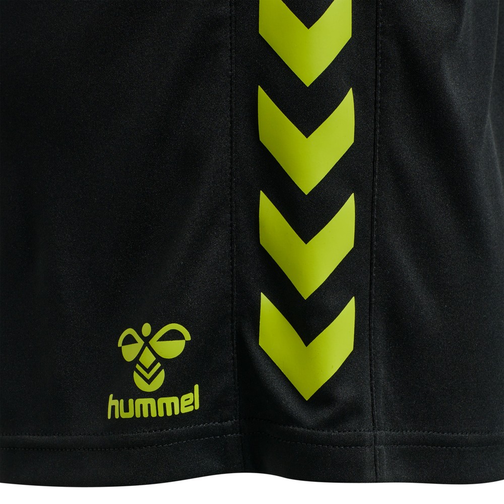 HummelDamenShortsHmlcoreXkPolyShortsWomanBlackLimePopsicle-XXL