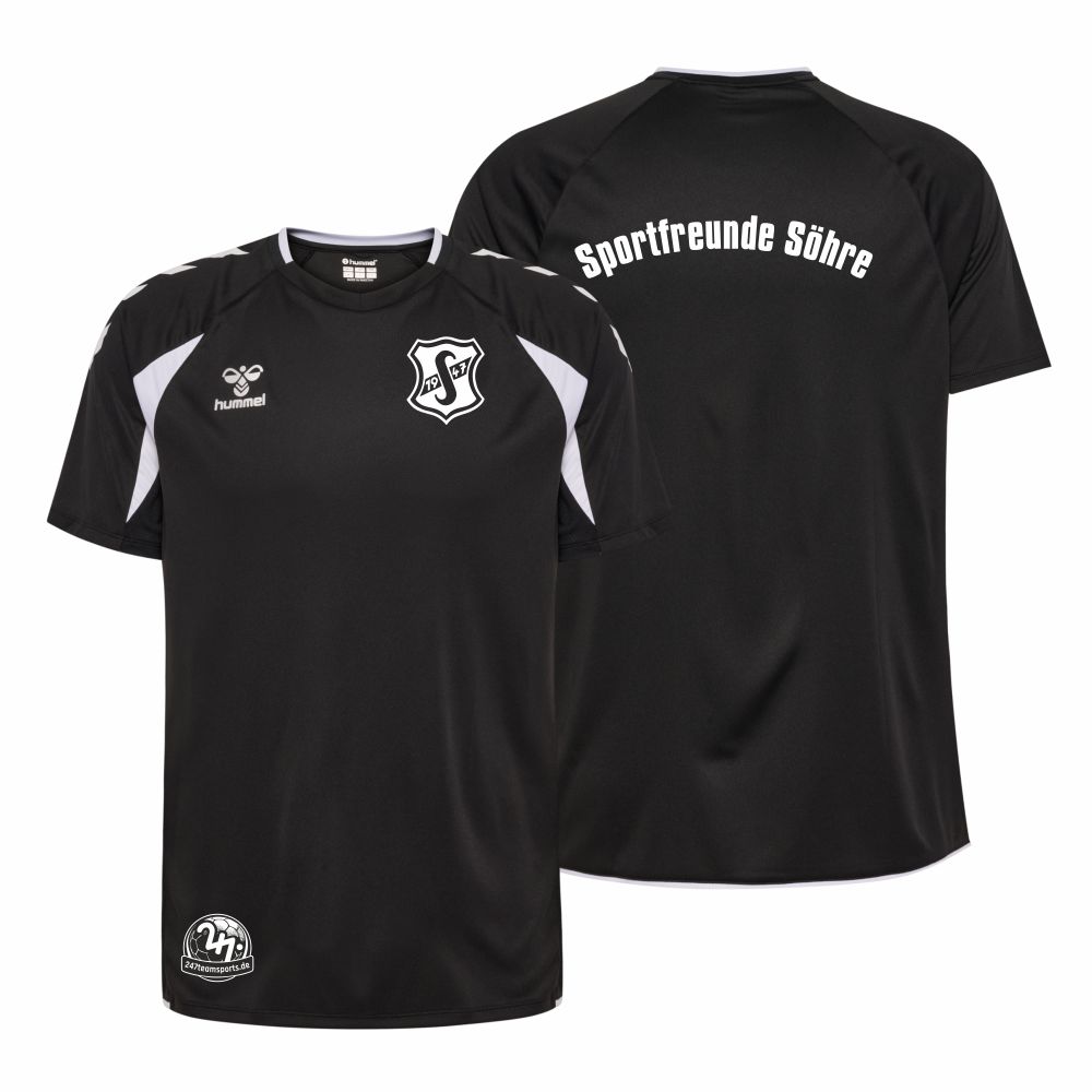 SportfreundeShreKinderHummelhmlCore20PolyJerseySSKids230827Black-116-ca6Jahre