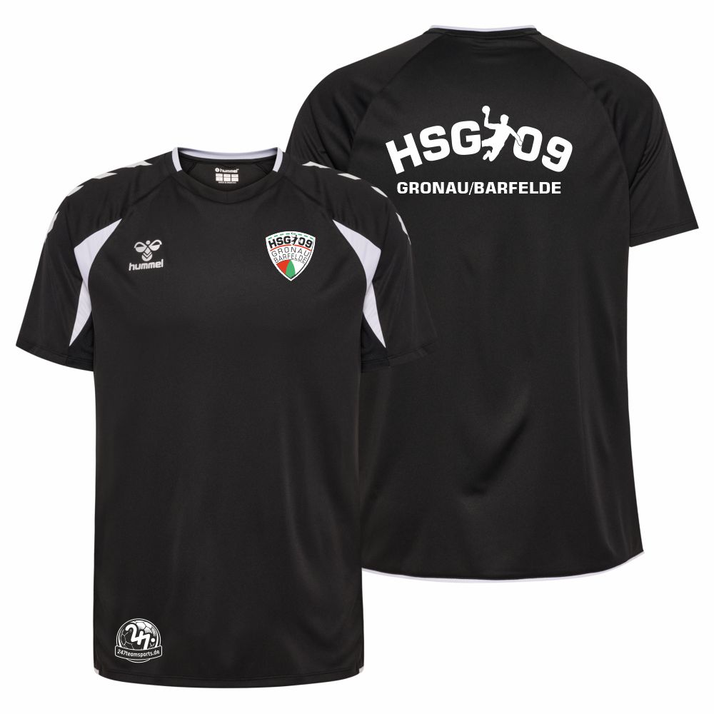 HSG09GronauBarfeldeDamenHummelhmlCORE20PolyJerseySSBlackWhite-XS