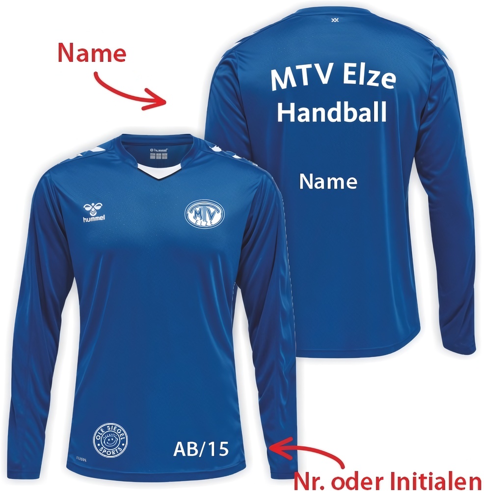 MTVElzeKinderHandballHummelhmlCore20PolyJerseyLSKids230840