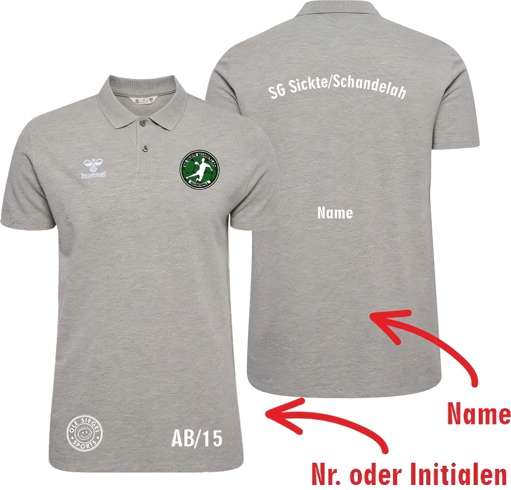 SGSickteSchandelahHummelhmlGO20CottonPoloUnisex224831GreyMelange-XXL
