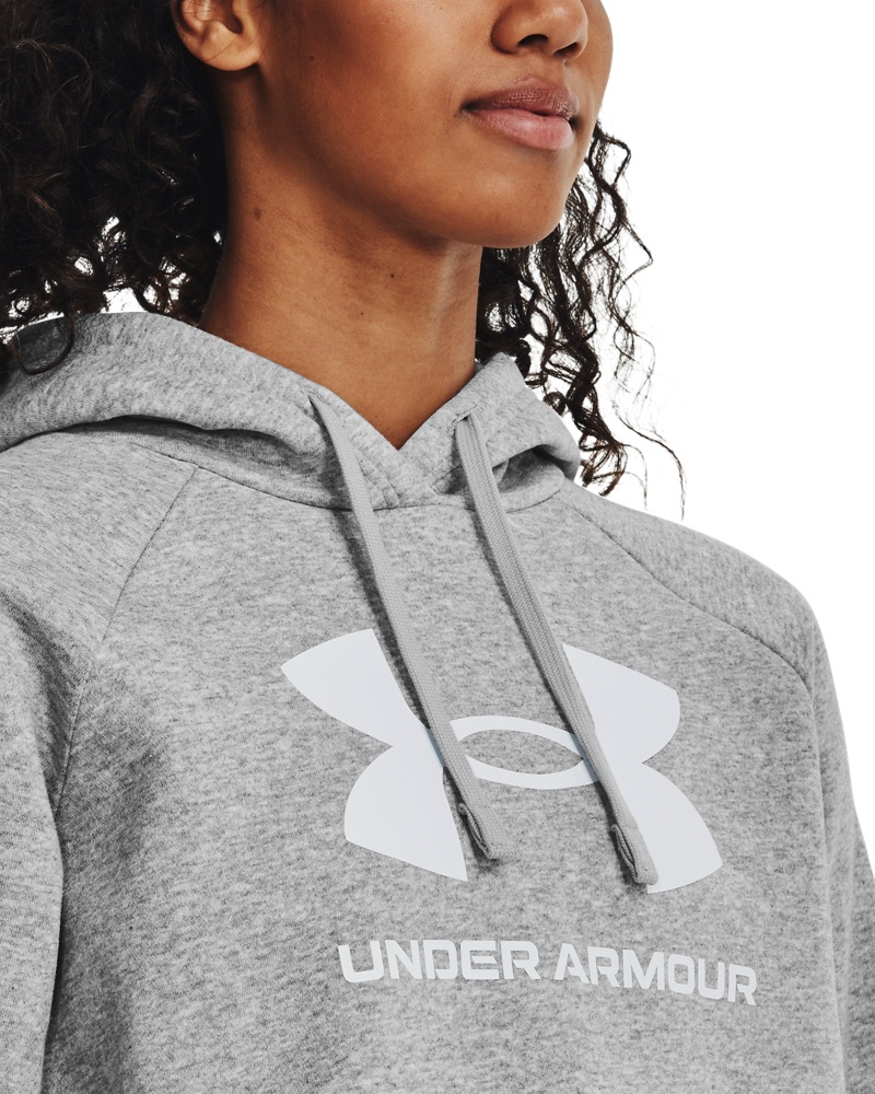 UnderArmourDamenUARivalFleeceBigLogoHoodieyGray-XS