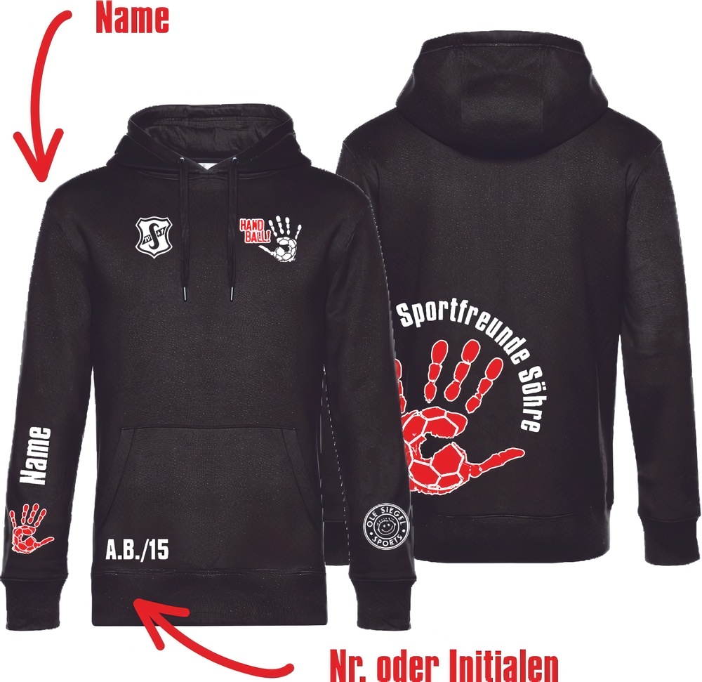 SportfreundeShreBasicHoodieUnisex24442Schwarz-XXL