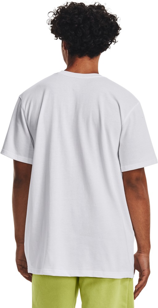 UnderArmourT-ShirtUAHeavyweightKurzarm-OberteilmitaufgesticktemLogoWhite-XS
