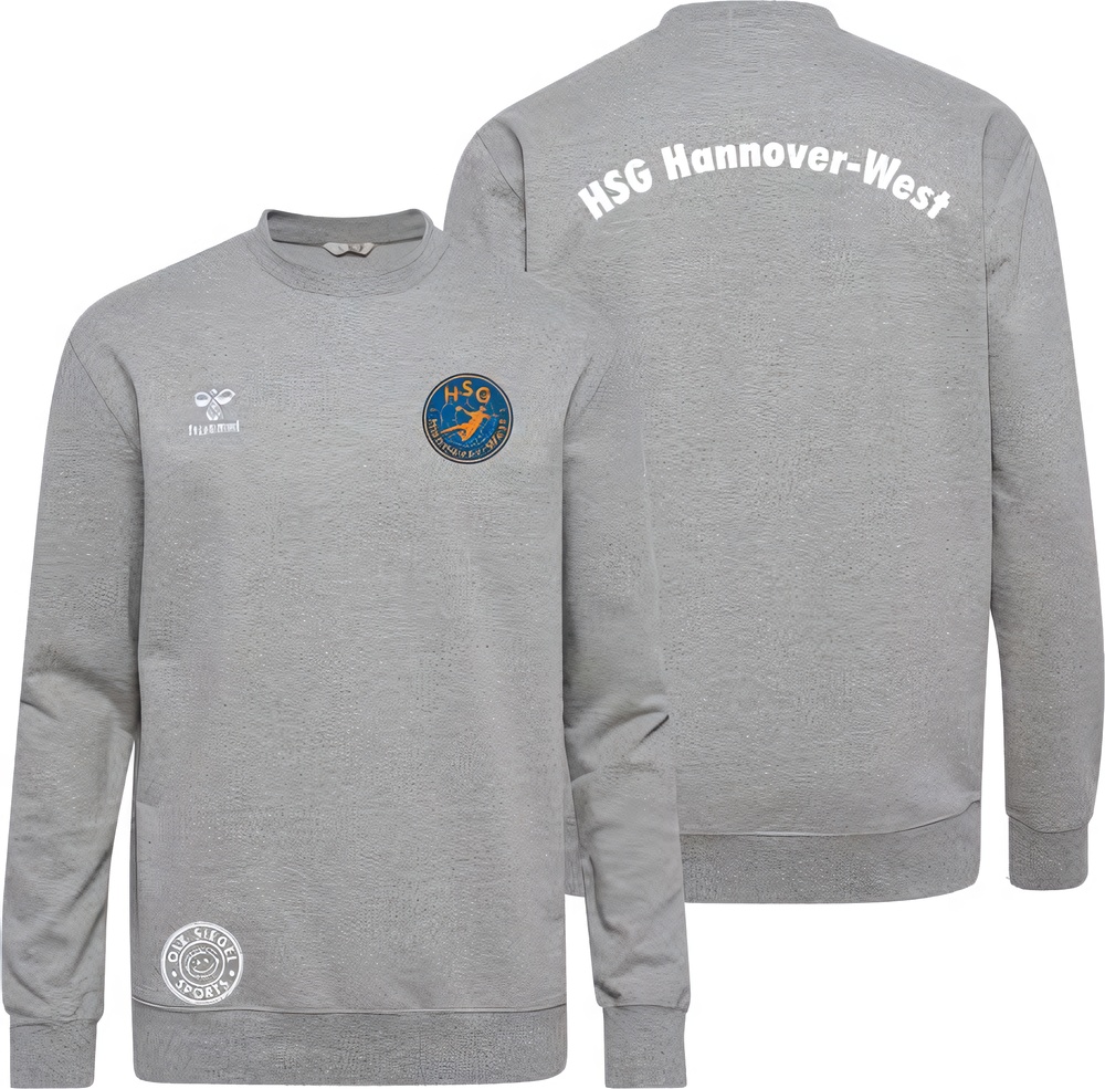 HSGHannover-WestHummelhmlGO20CottonSweatshirtUnisex224835GreyMelange-XXL