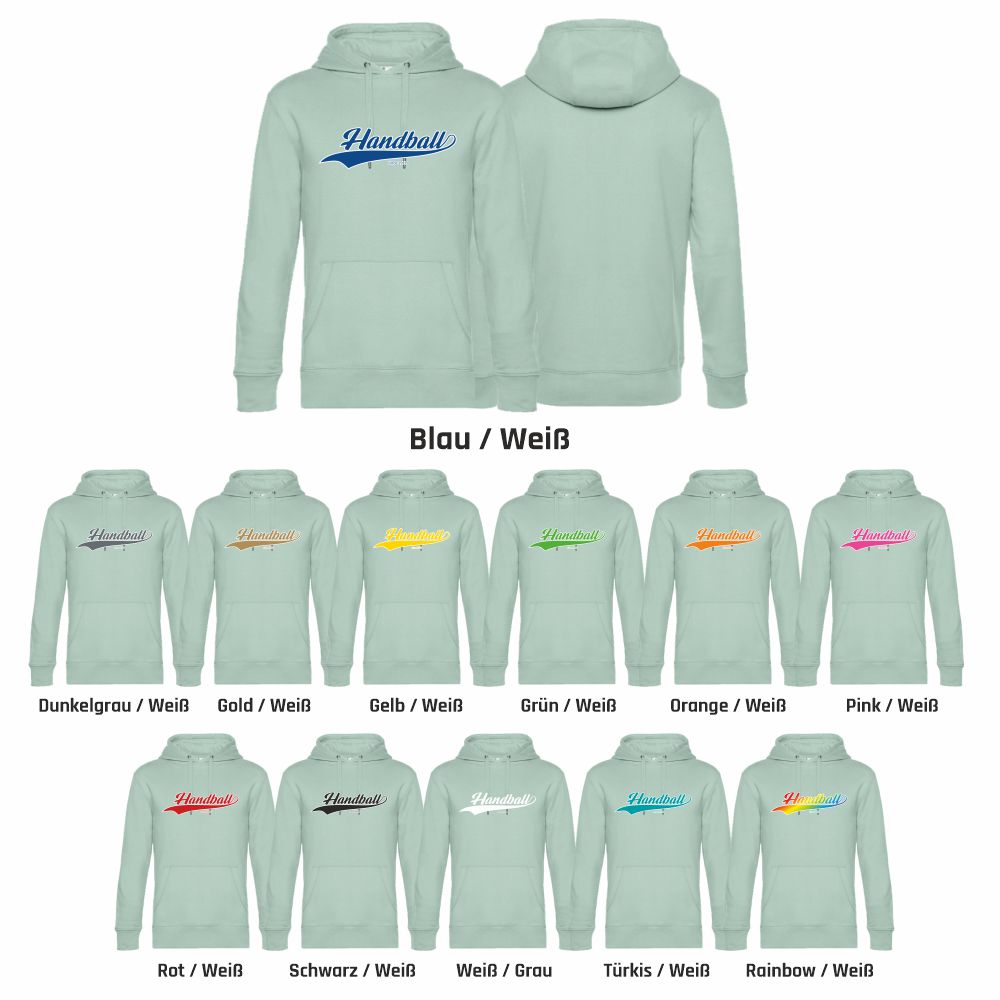 HandballFashionHoodieSince1917WU02KAquaGreen-XXL